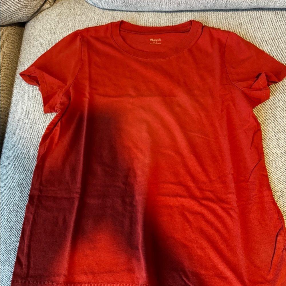 Burnt orange madewell shirt size small